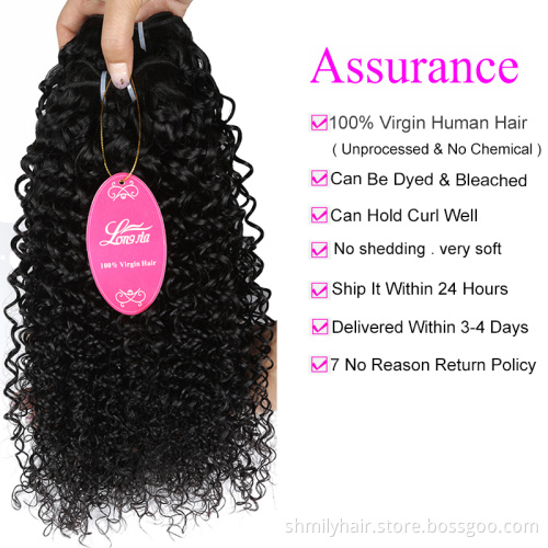 Human Hair Supplier Curly Wave Hair Wig Indian Human Hair Extension Double Drawn Weft